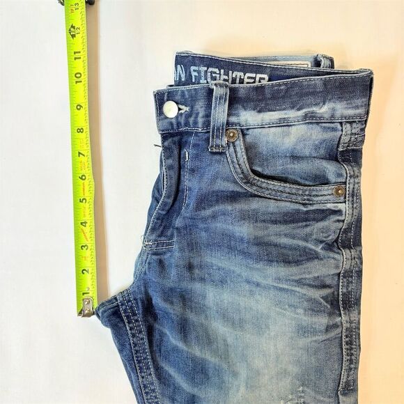 American Fighter Men's Distressed Denim Jeans Blue Size 29R - Picture 16 of 16